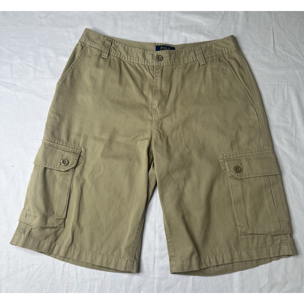 Polo Ralph Lauren Men's / Boys Classic Chino‎ Cargo Shorts Khaki Size 20